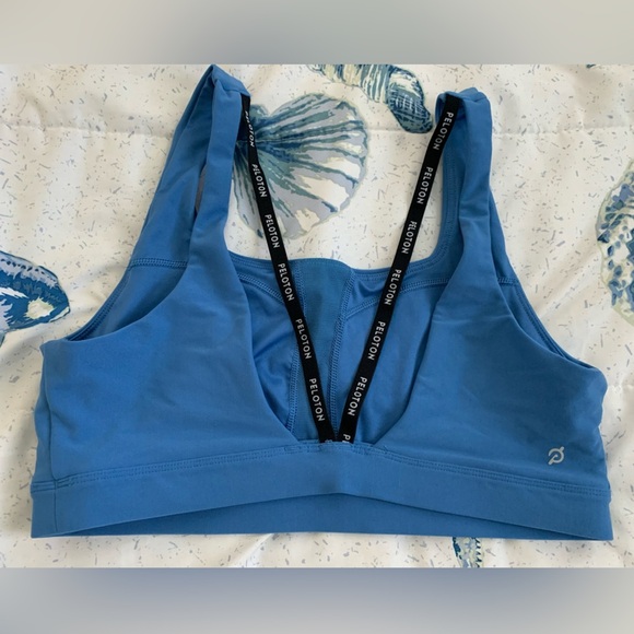 EUC Peloton Blue Activewear Sports Bra size Large - Picture 3 of 3